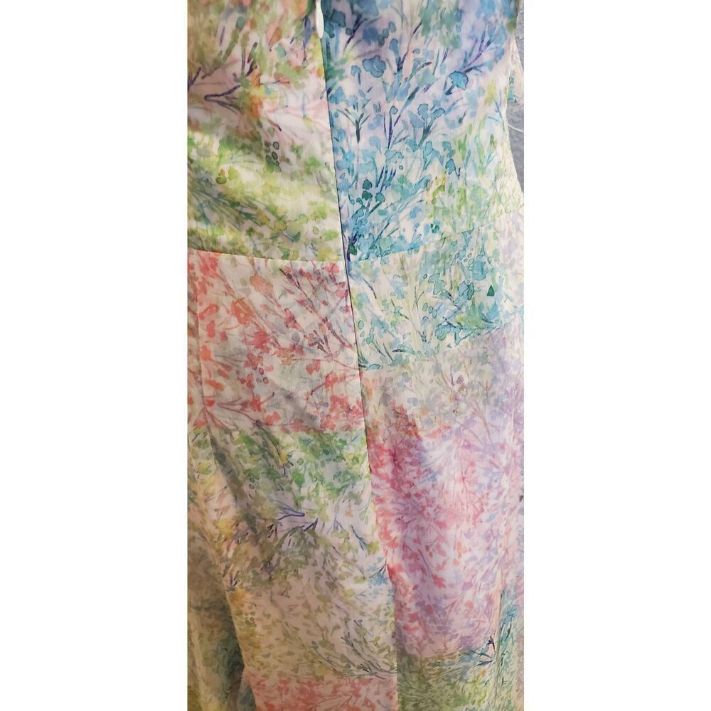 Amanda Uprichard‎ Lively Pastel Sequin Asymmetrical Ruffle  Midi Dress Size M - Picture 10 of 13